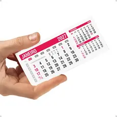 Refil Para Calendário de Mesa 2027 6,4x15,4cm 10 ou 50 Unidades