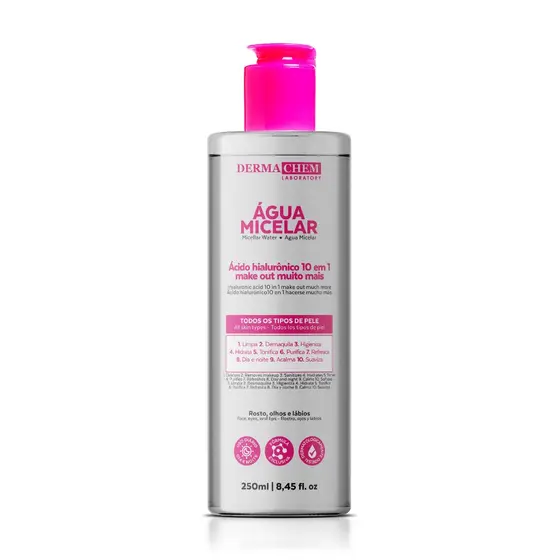 Água Micelar Ácido Hialurônico Make Out 250ml Dermachem