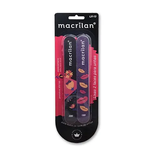 Lixa Para Unhas 2 Faces – Macrilan – LX-13