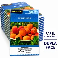 kit Papel Fotográfico DUPLA FACE 180g Glossy Masterprint – 20 |40 | 60 Folhas