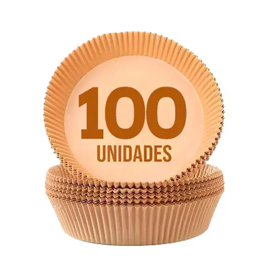 [100 Unidades] Formas Descartáveis para Assar Cozinhar Antiaderente para Airfryer