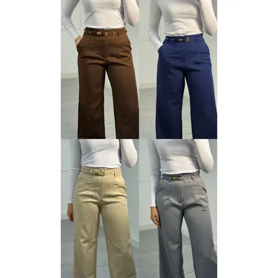 CALÇA FEMININA ALFAIATARIA PREMIUM PANTALONA COM CINTO ENCAPADO