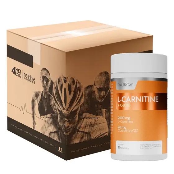 Atacado 12x L-Carnitina + Coenzima Q10 90 Caps Nutrilibrium