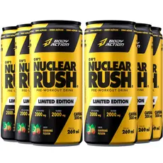 Pack 6x Pré Treino Nuclear Rush Drink 269ml Bodyaction