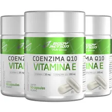 Kit 3x Coenzima Q10 com Vitamina E 60 Caps - 3 Meses Bodyaction