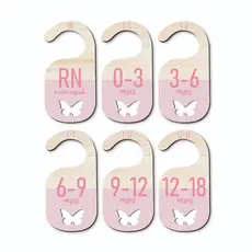 Separador E Organizador De Cabides Para Bebe Infantil - Borboleta Vazado