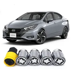 Trava Parafuso Porca Antifurto Rodas Nissan Versa 2021 2022 2023 2024 2025 2026