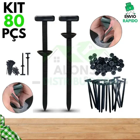 Kit 80/60/40/20 Abraçadeira Nylon Enforca Gato Fivela Plástica Universal Travamento Automático Carro