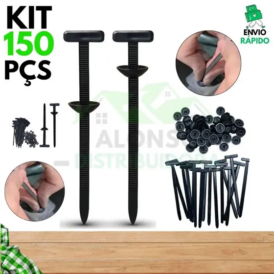 Kit 150/100/50 Abraçadeira Nylon Enforca Gato Cinta Plástica Universal Travamento Automático Carro