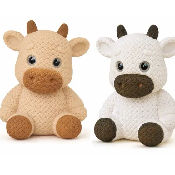 Animais da fazenda em Vinil Macio Brinquedo Sensorial Colecionável Decoração Capivara Porco Vaca