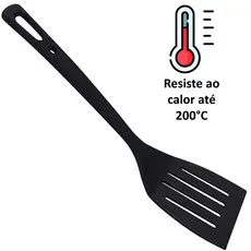 Espátula Chapeiro Fritura de Nylon (Para Alta Temperatura) Suporta Até 200°