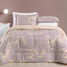 Kit Edredom 3 Peças Super King / King Size / Queen  Dupla Face Com Portas Travesseiros - Estampado