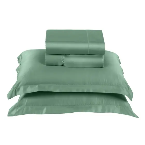 Jogo de Cama Fibra de Bambu 4 Peças 300 Fios Premium Macio Ponto Ajour Solteiro/Casal/Queen/King