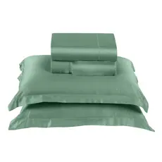 Jogo de Cama Fibra de Bambu 4 Peças 300 Fios Premium Macio Ponto Ajour Solteiro/Casal/Queen/King