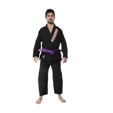 KIMONO F300 JIU JITSU PRETO HAGANAH ADULTO
