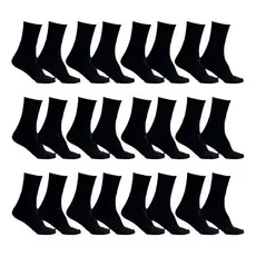 Kit Com 18 Pares De Meias Preta Masculina Cano Longo  Confortável Macia Trabalho Esporte Algodão 38 ao 44