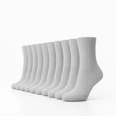 Kit Com 12 Pares De Meias Cinza Masculina Cano Longo Esporte Confortável Macia Algodão 38 ao 44