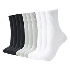 KIT COM 3, 6 ou 12 PARES DE MEIAS GROSSAS CANO ALTO MACIAS , ESCOLHA SUA COR