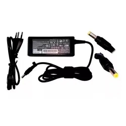 Carregador para Compaq 18.5V 3.5A 65W  Plug Amarelo Compatível com Pavilion DV6000 DV9000 Presario V3000 V5000 C700