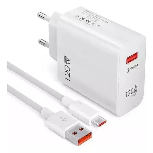 Carregador Turbo 120w P Todos Os Celulares Com TIpo C X120