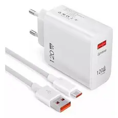 Carregador Turbo 120w P Todos Os Celulares Com TIpo C X120
