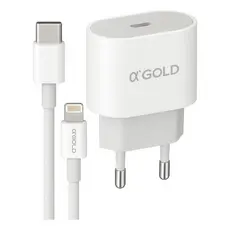 Carregador Turbo 30w Usb-c + Lightning Para iPhone