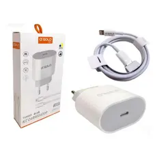 Carregador Turbo 'gold 30w Com Cabo Lightning iPhone 8 AO 14