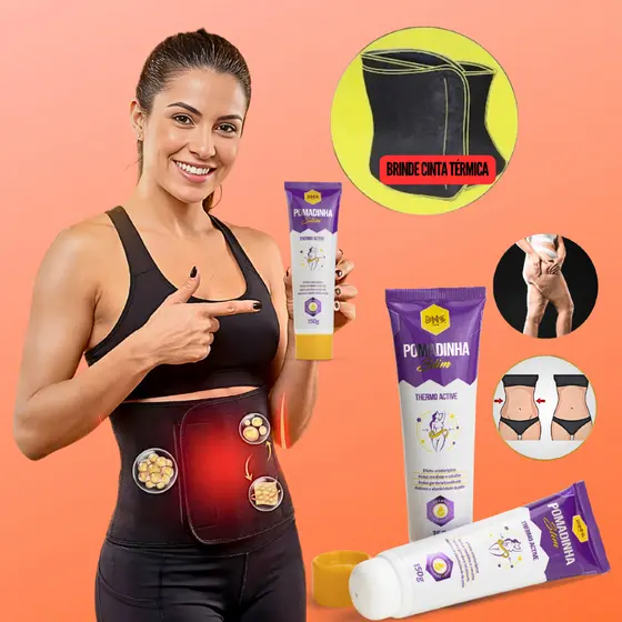 Kit Gel Redutor De Medidas Combate Estrias/Celulite + Brinde Cinta Modeladora