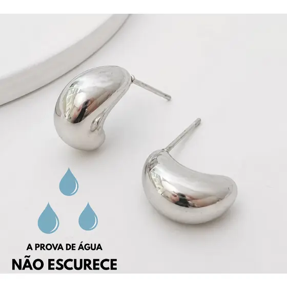 BRINCO MINI MOON AÇO INOXIDÁVEL ANTIALÉRGICO LUA FEMININO DELICADO SEMIJOIA LUXO PREMIUM MODA