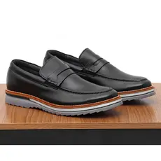 Mocassim Masculino Social Couro Loafer Sapato Drive Mule Slip On Estilo Urbano Trabalho