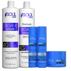 Kit Selagem Orgânica Sem Formol Soul Care Alinhamento Seguro e Redução de Frizz Visível