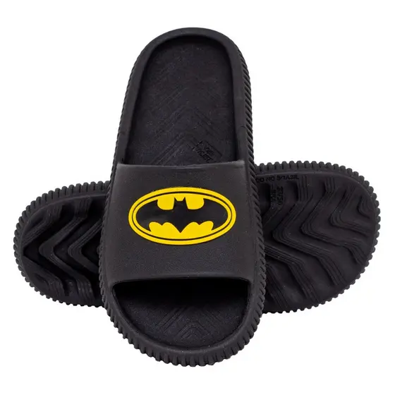 Chinelo Nuvem Infantil Menino Estampa Herói Morcego EVA Macio Slide Conforto Kids Juvenil (27 ao 40)