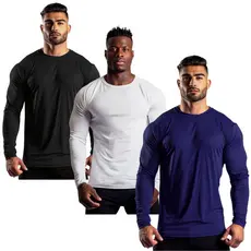Kit 3 Camisetas Segunda Pele Manga Longa Tecnologia Dry Anti Odor Anti Suor Termica Corrida Bike EPI Blusa Vida Loca Top