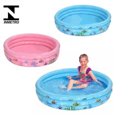 Piscina Infantil Inflável Redonda Grande 60 Cm 80 Cm 100 Cm Bebê Criança Rosa Azul Piscina Praia Jardim