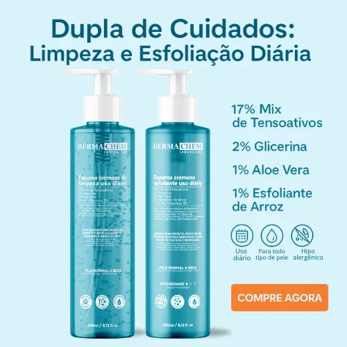 Kit Sabonete e Esfoliante Espuma Cremosa Skin Care - Dermachem