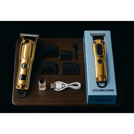 Máquina De Cortar Cabelo Mini Profissional Sem Fio Portátil Recarregável.