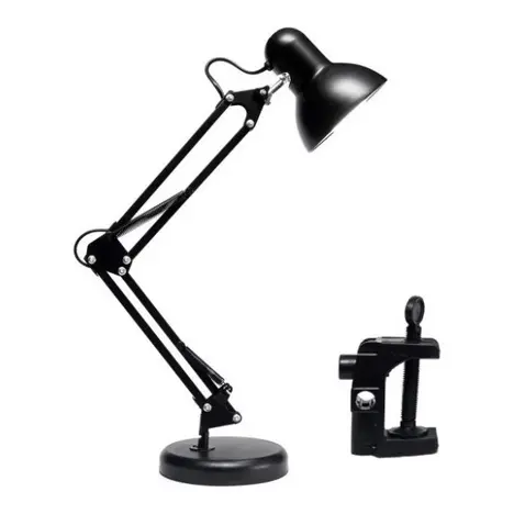 Luminária Para Mesa Base Abajur Pixar E Articulável E Garra E27 Escritorio Trabalho Estudo Leitura Iluminação Led