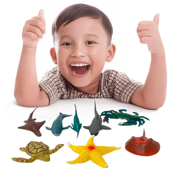 Brinquedo Infantil Animais Brinquedos Para Menino Infantil Kit Animal Marinho Interativo Crianças