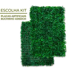 Kit 5 Unidades Placas 40x60 Buchinhos Grama Artificial Jardim Vertical Parede Verde Muro inglês