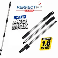 Cabo para Mop Giratório 1,60m Perfect Pro 360 Move Esfregão em Aço Inox 972375