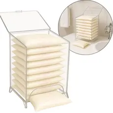 Suporte Organizador Porta Absorvente Caixa Urna Banheiro Acrilico Cristal