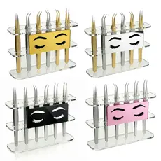 Suporte Porta Pinças Cílios Expositor Extensão Lash Display Nicho Salão Bancada Studio