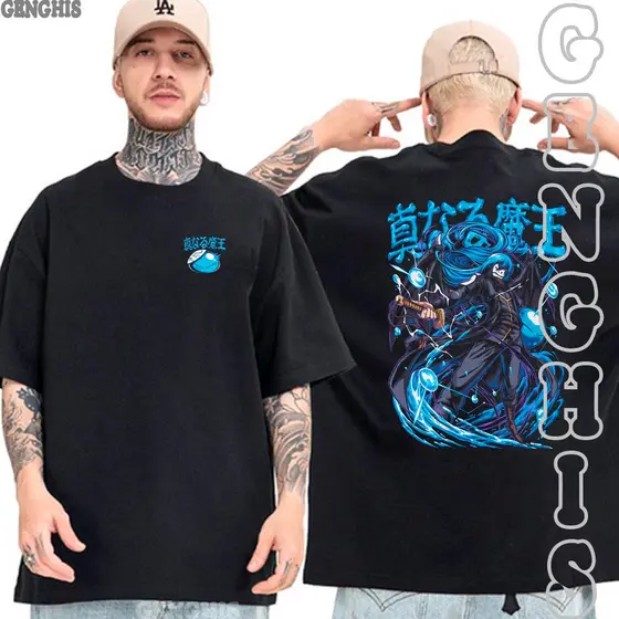 Camiseta That Time I Got Reincarnated As A Slime Anime Camiseta Basica e Oversized Algodão