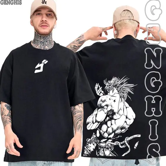 Camiseta JoJo's Bizarre Adventure Anime Manga Camisa Basica e Oversized Plus Size Algodão
