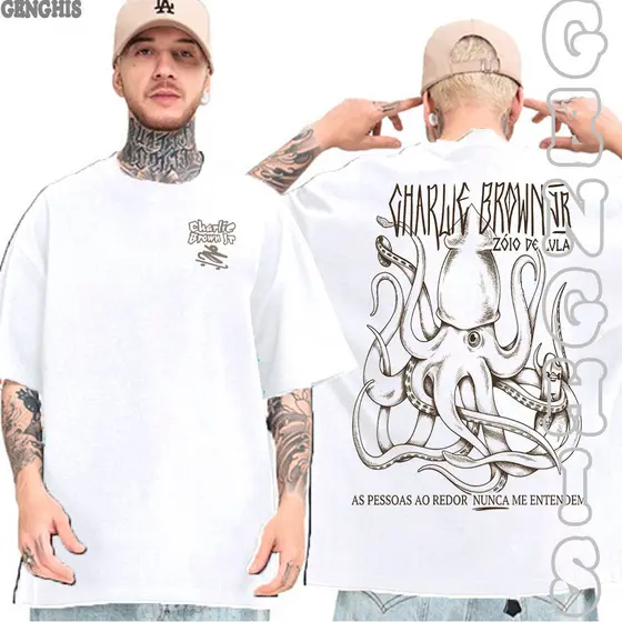 Camiseta Zóio De Lula Canção de Charlie Brown Jr 1999 Camisa Basica e Oversized Algodão