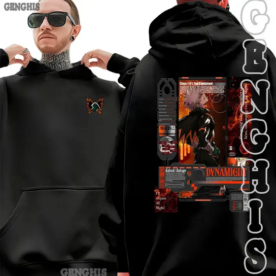 Moletom Blusa De Frio Bakugo Katsuki Prime Boku No Hero Anime Manga Unissex