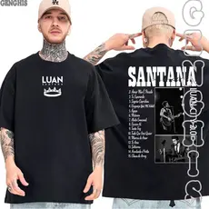 Camiseta Luan Santana Fã Musicas Album Fãs Luanete Cantor Sertanejo Camisa Basica e Oversized Algodão