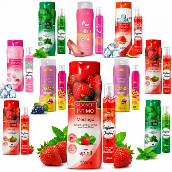 Kit Feminino Sabonete Intimo 200ml + Perfume Sensual 40ml - Apinil