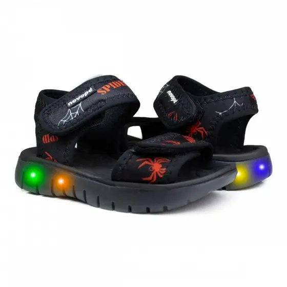 Sandalia Novopé 85001511 4254 Spider Led Menino Infantil