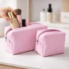 Necessaire Bolsa e Bolsinha - Necessaire Grande e Pequena pra Higiene Pessoal e Maquiagem